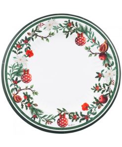 PIATTI MELOGRANO  21CM 8 PZ