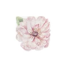 TOVAGLIOLI SAGOMATI FIORE ROSA